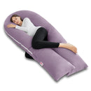 Meiz U Shaped Pregnancy Pillows for Sleeping, 65" Maternity Pillow for Full Body Support, Cooling Pregnancy Pillow with Jersey Cover, Purple by TinyTreasures Baby Boutique