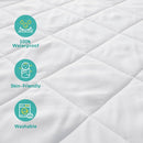 Zippered Crib Mattress Protector - Waterproof Crib Mattress Encasement, Breathable and Absorbent, 6 Sides Fully Encased Cover by TinyTreasures Baby Boutique