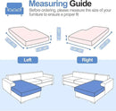 Sectional Couch Covers for L Shaped Sectional Sofa (Left or Right Facing) – Softer Chenille Sofa Covers Washable, Non-Slip Stretch Chaise Slipcover (Only 1PC Chaise Cushion Cover, Pale Pink) by CozyNest Decor