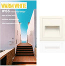 4Pcs 3W LED Step Light, 120V Warm White 3000K IP65 Waterproof Recessed Wall Light, Stair Light Staircase Light Lighting lamp, Inside Outside Garden Balcony Corridor, Aluminum by GreenHaven Gardens