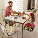 Toddler Booster Seat for Dining Table, Portable Booster Seat for Kitchen Chair, 4 Inch High-Density Foam Cushion with Adjustable Safety Straps and Non-Slip Bottom, Perfect for Kids Travel and Daily by TinyTreasures Baby Boutique