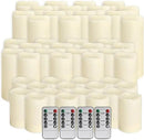 48-Pack LED Flameless Candles with Remote Control - Perfect for Home, Parties, and Special Occasions - Create a Magical Ambiance Effortlessly(Three Sizes) by CozyNest Decor