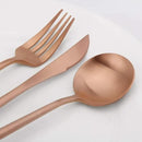 Matte Rosegold Silverware Set, Vanys 20 Piece Stainless Steel Cutlery Flatware Set, Kitchen Utensil Sets for 4, Tableware With Knife Spoons And Forks Set, Satin Finished Polished by CozyNest Decor