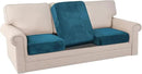 PrinceDeco Stretch Sofa Cushion Covers for Couches and Sofas,Soft Velvet Couch Seat Covers, Sofa Covers Washable, Seat Cushion Cover for 3 Couch Sofa Pet Friendly - Deep Teal, Each Width Up to 29.5" by CozyNest Decor