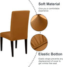 JQinHome 4 Pcs Dining Chair Slipcover, High Stretch Removable Washable Chair Seat Protector Cover for Home Party Hotel Wedding Ceremony by CozyNest Decor