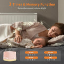 Portable White Noise Machine,Mini Sound Machine for Travel with Breathing Night Light,16 Soothing Sounds,Timer,Rechargeable Brown Noise Machines for Sleeping Adults Gift,Office Privacy,Home (Orange) by TinyTreasures Baby Boutique