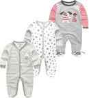 Kiddiezoom Baby and Toddler Boys'Snug Fit Footed One-Piece Romper Jumpsuit Cotton Cotton Footed Outfit by TinyTreasures Baby Boutique