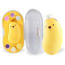 Baby Nail File Electric, Gentle Rechargeable Nail Trimmer, Baby Nail Clippers Grooming Kit Manicure Set for Infant Toddler or Adults, 6 Grinding Head Replacement Pads Yellow by TinyTreasures Baby Boutique