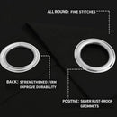 Easy-Going Blackout Curtains for Bedroom, Solid Thermal Insulated Grommet and Noise Reduction Window Drapes, Room Darkening Curtains for Living Room, 2 Panels (52x63 in,Black) by CozyNest Decor