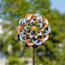 VEWOGARDEN 360° Outdoor Metal Wind Spinners Kinetic Wind Sculptures & Spinners for Yard Garden Lawn Patio Decorations, Gray & Bronze by GreenHaven Gardens