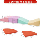 6-Piece Soft Suede Toddlers Climbing Toys, Baby Foam Climbing Blocks, Waterproof Foam Play Gym Climber Structures for Toddler Babies, Indoor Climb and Crawl Activity Play Set by TinyTreasures Baby Boutique