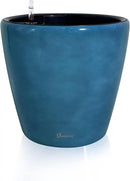 Dexceder 13x12 Self Watering Planter with Wheels Indoor Outdoor, Inner Pot Design, Thickened Large Floor Standing Flower Plant Pot with Water Level Indicator (Peacock Blue Gradient) by CozyNest Decor