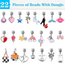 AIPRIDY 150 Pieces Charm Bracelet Making Kit,Unicorn Mermaid Crafts Gifts Set Can Inspires Imagination and Creativity,Jewelry Making Kit Perfect Gifts for Girls 5-12 Years Old (150 Pieces) by TinyTreasures Baby Boutique