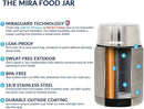 MIRA 15 oz Insulated Food Thermos for hot and cold foods - Leak-Proof Stainless Steel Container with Spoon - Hawaiian Blue by TinyTreasures Baby Boutique