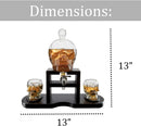Skull Skeleton Wine & Whiskey Decanter Set 750 mL