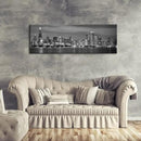 Wieco Art Chicago City Center Skyline in Black and White Canvas Prints Modern Canvas Art Cityscape Wall Decorations for Living Room Pictures for Bedroom Decorations by CozyNest Decor