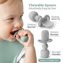 SAMiGO Silicone Baby Feeding Set, Baby Led Weaning Supplies, Suction Bowl Plate Bib Cup Self Feeding Spoons, Solid Food Eating Essentials, First Stage Utensils, 6+ Months by TinyTreasures Baby Boutique