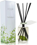 LOVSPA Reed Diffuser Set, Zen White Tea & Ginger Scented Oil Diffuser with Sticks, Home Fragrance Accessories for Bathroom Shelf Decor, Aroma Diffusers for Home or Office Desk, USA Made by CozyNest Decor