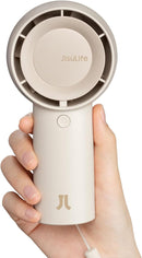 JISULIFE Handheld Portable Turbo Fan [16H Max Cooling Time], 4000mAh USB Rechargeable Personal Battery Operated Mini Small Pocket Fan with 5 Speeds for Travel/Outdoor/Vacation/Concerts - Brown by TinyTreasures Baby Boutique