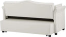 58" Velvet Sofa Bed, 3-in-1 Convertible Pull-Out Sleeper Sofa & Couch with Storage Bag and Adjustable Backrest,Perfect for Small Spaces, Living Room, or Office by CozyNest Decor