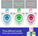 Cute Dinosaur-Shaped Toilet Bowl Cleaner Bottle, Bathroom Toilet Tank Cleaner with Ocean, Jasmine, and Peach Scent,Three bottles can be used for 9 months (1, Three colors and three bottles) by CozyNest Decor