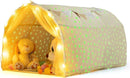 INFANS Kids Bed Tent with Glow in The Dark, Portable Children Playhouse Privacy Space Twin with Mat Star Light Double Net Curtain, Indoor Outdoor Princess Tents Castle for Boys Girls by TinyTreasures Baby Boutique