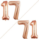 GOER Number 17 Balloons for 17th Birthday Sweet 17 Party Decorations,42 Inch Jumbo Foil Helium 71 Balloons for 71st Birthday Party Decoration (Champagne Gold) by TinyTreasures Baby Boutique