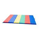 Children's Factory Rainbow Folding Gym Mat, 4' x 6', CF321-145, Toddler and Baby Preschool Activity Floor Mat, Kids Soft Play Equipment for Playroom by TinyTreasures Baby Boutique