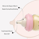YOHKOH PPSU Baby Bottle Wide Neck, Newborn Anti-Colic Baby Bottle with Natural Response Nipple, Streamlined Body, Easy to Clean (5.4oz (Pack of 2), Red) by TinyTreasures Baby Boutique