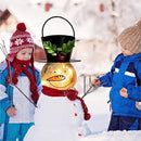 Starsoul Snowman Solar Lanterns, Christmas Outdoor Hanging Lantern Waterproof Decorative Snowman Lamps Decor for Garden, Patio, Yard, Porch, Xmas Holiday Party Decor (Large Leaves) by GreenHaven Gardens