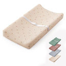 Blissful Diary Muslin Baby Changing Pad with Waterproof Lining Foam, Diaper Changing Table Pad with Cover for Dressers (Sunshine, Rectangular) by TinyTreasures Baby Boutique