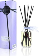 LOVSPA Reed Diffuser Set, Lavender & Black Amber Scented Oil Diffuser with Sticks, Home Fragrance Accessories for Bathroom Shelf Decor, Aroma Diffusers for Home or Office Desk, USA Made by CozyNest Decor