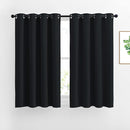 NICETOWN Window Curtains Blackout Drapes - Black Energy Saving Blackout Draperies for Bedroom/Living Room (2 Panels, 52 inches Wide by 45 inches Long) by TinyTreasures Baby Boutique