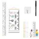 Growth Chart Wall Hanging, Portable Kids Wall Ruler Removable Height Measure Chart for Boys Girls Growth Ruler from Baby to Adult for Child's Room Decoration 79''7.9'' (Rainbow Unicorn) by TinyTreasures Baby Boutique
