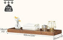 HOOBRO Floating Shelves for Wall, Wall Mounted Shelf Set of 2, 23.6" Hanging Shelf with Invisible Brackets, for Wall in Bathroom, Bedroom, Toilet, Kitchen, Living Room, Office, Rustic Brown BF60BJ01 by CozyNest Decor