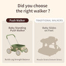 Kidpop PULA 2-in-1 Push and Pull-Along Wagon, Baby Push Walker for First Learner from 7 Month to 4 Year, One Year Birthday Gifts, Sturdy and Safe, Indoors and Outdoors (White) by TinyTreasures Baby Boutique