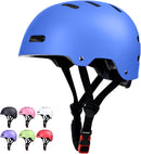 Skateboard Bike Helmet for Adults Women Men Youth Kids (2-3-5-8-14+ Years Boys Girls) - Lightweight Multi-Sport Adjustable Helmets for Bicycle Skateboard Scooter Skate Cycling by TinyTreasures Baby Boutique