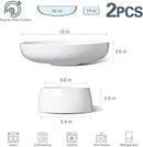 ONEMORE Ceramic Fruit Bowl, 10" Large White Removable Pedestal Bowl for Kitchen Counter, Modern Footed Fruit Bowl with Draining Holes, Decorative Fruit Bowls for Vegetables, Snacks, Candies by CozyNest Decor