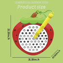 1PCS Strawberry Magnetic Drawing Board for Kids & Toddlers with Beads and Magnet Stylus Pen - Magnetic Travel Toy for Airplane & Car Ride Activities for Kids by TinyTreasures Baby Boutique