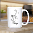 Customized Name Cat Lover Ceramic Mug Gift For Cat Mom/Dad/Family/Friends, Personalized Cats Coffee Mug 11 15Oz, Cute Cats White Accent Cup Gift For Birthday Christmas Thanksgiving, Animal Teacup by TinyTreasures Baby Boutique