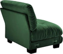 Armless Sofa W/1 Pillow - Green by CozyNest Decor