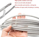Retractable Plant Hanger, Plant Hook Pulley with Stainless Steel Rope Reaching to a Length of 63 Inches and Carrying 44 Pounds, Easy for Hanging, Plant Watering or Bird Feeding by GreenHaven Gardens