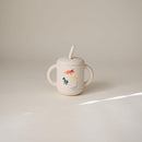 mushie 100% Silicone Training Cup & Straw for Toddlers | 6 Months+ (Dinosaurs) by TinyTreasures Baby Boutique