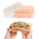haakaa Silicone Baby Food Freezer Tray with Lid by haakaa - Perfect Storage Container for Homemade Baby Food, Vegetable & Fruit Purees, and Breast Milk, Blush by TinyTreasures Baby Boutique
