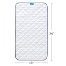 Waterproof Crib Mattress Protector 18" x 36", Non-Slip & Sturdy Mattress Pad Mat, 4 Layers Incontinence Bed Pad for Children Adults, Pets Training Pee Pad, White by TinyTreasures Baby Boutique