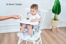 PandaEar Portable Baby Seat Travel| Compact Fold with Straps for Indoor/Outdoor Use| Great for Camping, Beach, Lawn |Toddlers, Kids, Boys, Girls (Grey) by TinyTreasures Baby Boutique