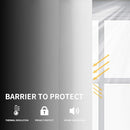 Easy-Going Blackout Curtains for Bedroom, Solid Thermal Insulated Grommet and Noise Reduction Window Drapes, Room Darkening Curtains for Living Room, 2 Panels (52x63 in,White) by CozyNest Decor