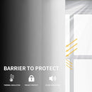 Easy-Going Blackout Curtains for Bedroom, Solid Thermal Insulated Grommet and Noise Reduction Window Drapes, Room Darkening Curtains for Living Room, 2 Panels (52x46 in,White) by CozyNest Decor