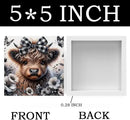 Highland Cow Decor, Highland Cow Gifts for women, Highland Cow Nursery Decor, Wooden Box Decor Sign for Home Farmhouse Office Living Room Table Shelf Tiered by CozyNest Decor