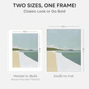 Homeforia 24x30 Poster Frame White, High End Oak 24 x 30 White Wood Picture Frames with Mat 18 x 24 for Photo, 24x30 Wooden Frame Matted to 18x24, 30x24 Large Frame, Tempered Glass, Wall Kit, Set of 1 by CozyNest Decor